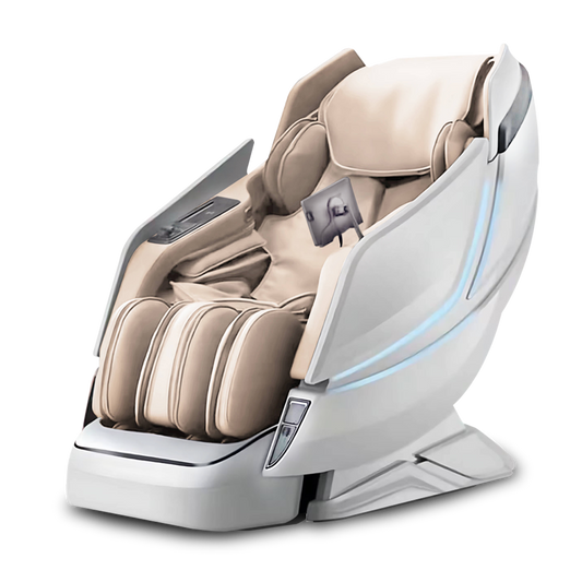 Kahuna Dios Massage Chair 8D AI Dual Air Tech Touch Roller SL-track with Brain Relaxation Program Dios-1288 White