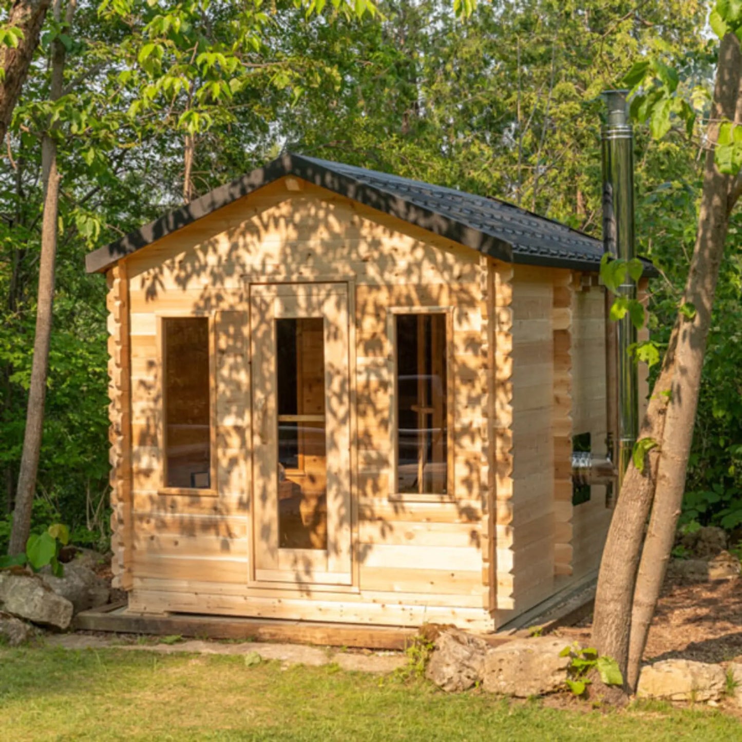 Dundalk CT Georgian Cabin Sauna with Changeroom